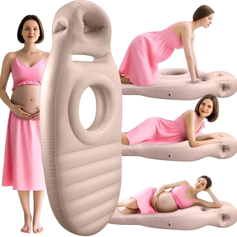 Nursing Pillow Breastfeeding - Aufblasbare Yogamatte für Schwangere mit Hohlmulde