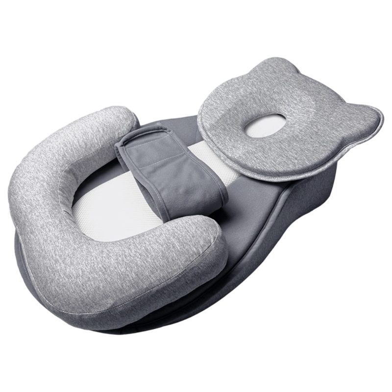 Nursing Pillow Breastfeeding - Anti-Erstickungs-Schlafunterlage, rutschfeste Basis, 15 Grad geneigtes
